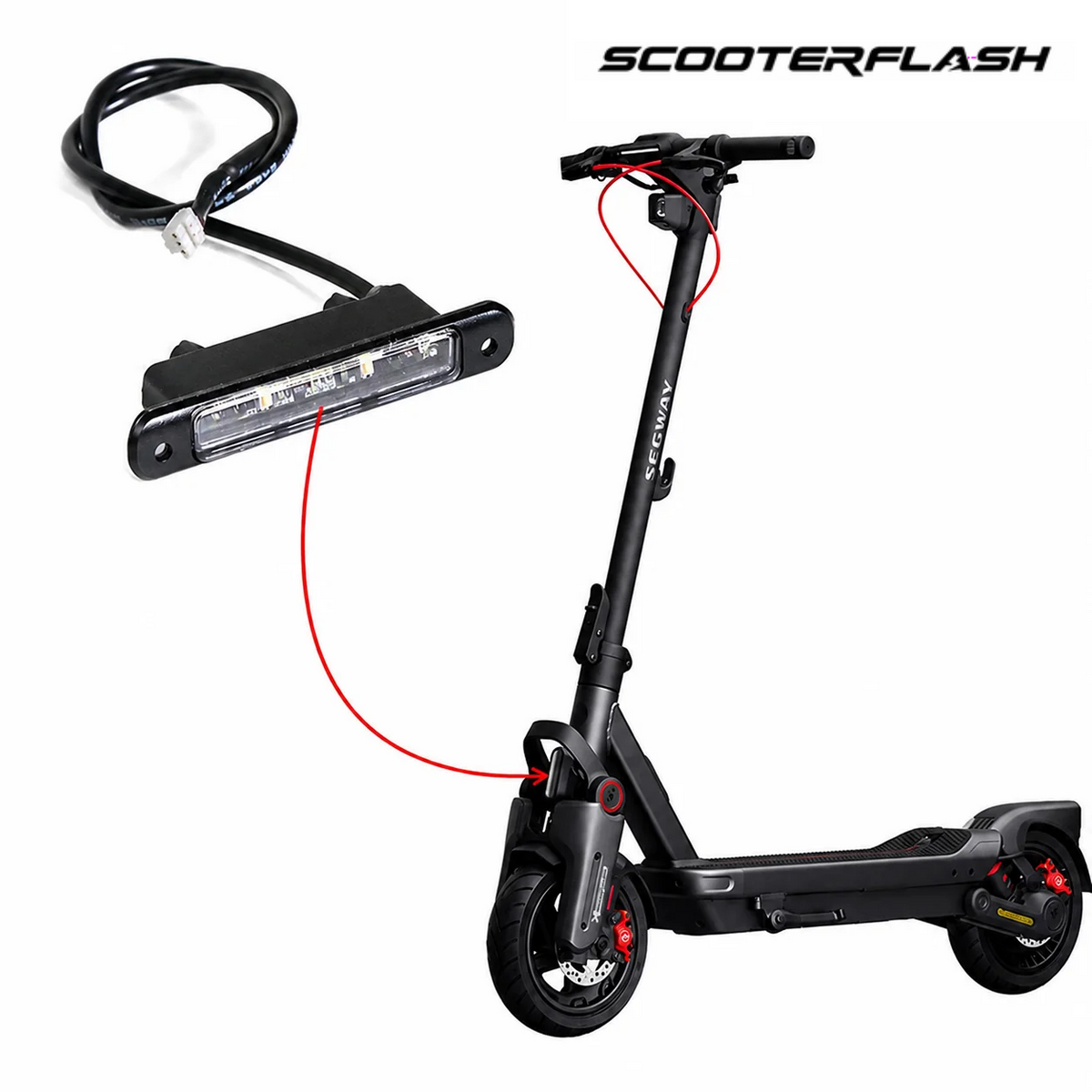 Segway Ninebot G3 Max LED-Frontlicht – Plug & Play Zusatzbeleuchtung